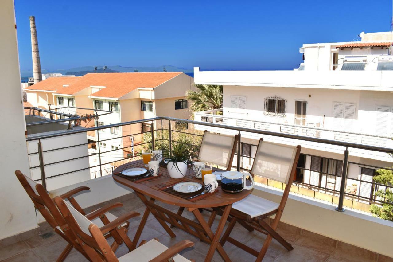 Karma Apartment - Next To Sandy Beach Chania  Exteriör bild